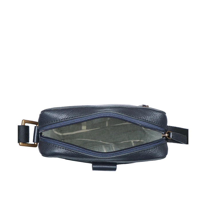 Men's Leather Crossbody Bag, Solid Brass Fittings | Men's Leather Crossbody Bag