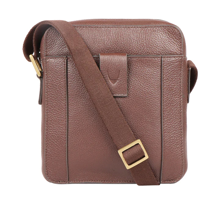 Men's Leather Crossbody Bag, Solid Brass Fittings | Men's Leather Crossbody Bag