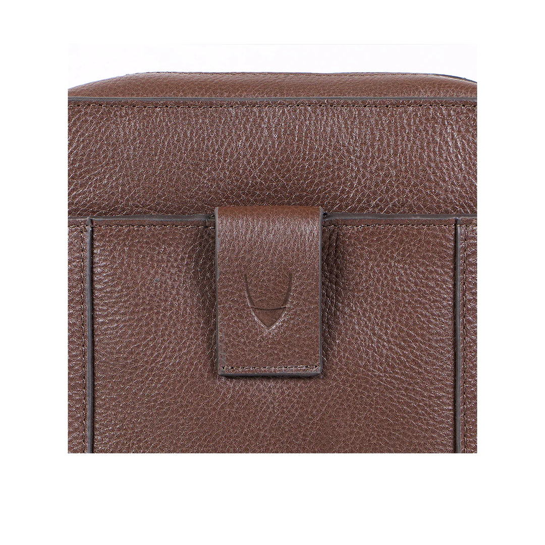 Men's Leather Crossbody Bag, Solid Brass Fittings | Men's Leather Crossbody Bag