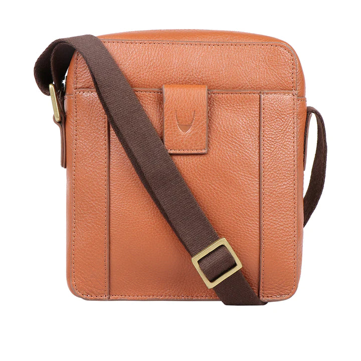 Men's Leather Crossbody Bag, Solid Brass Fittings | Men's Leather Crossbody Bag