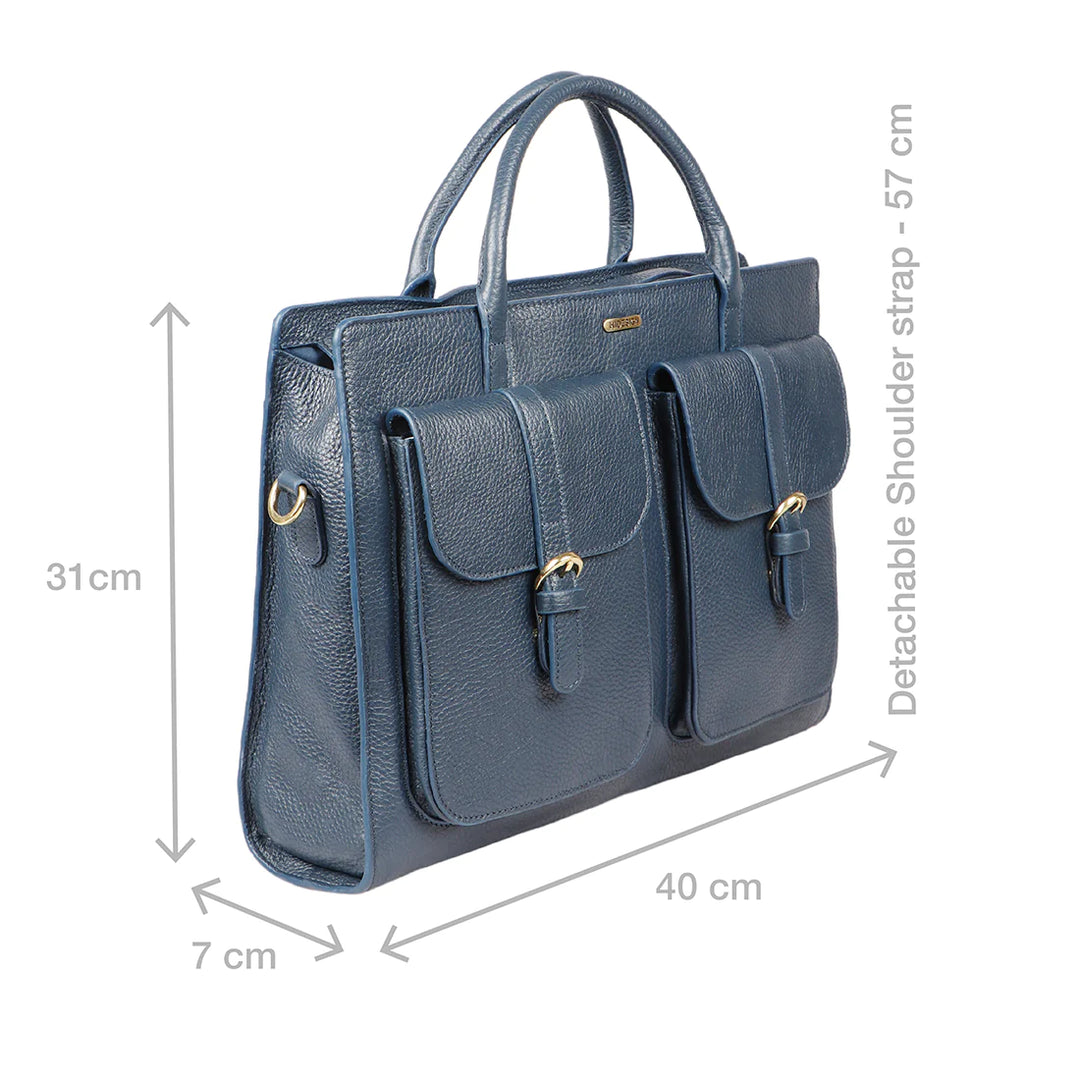 Blue Briefcase | Contemporary Elegance Men's Briefcase