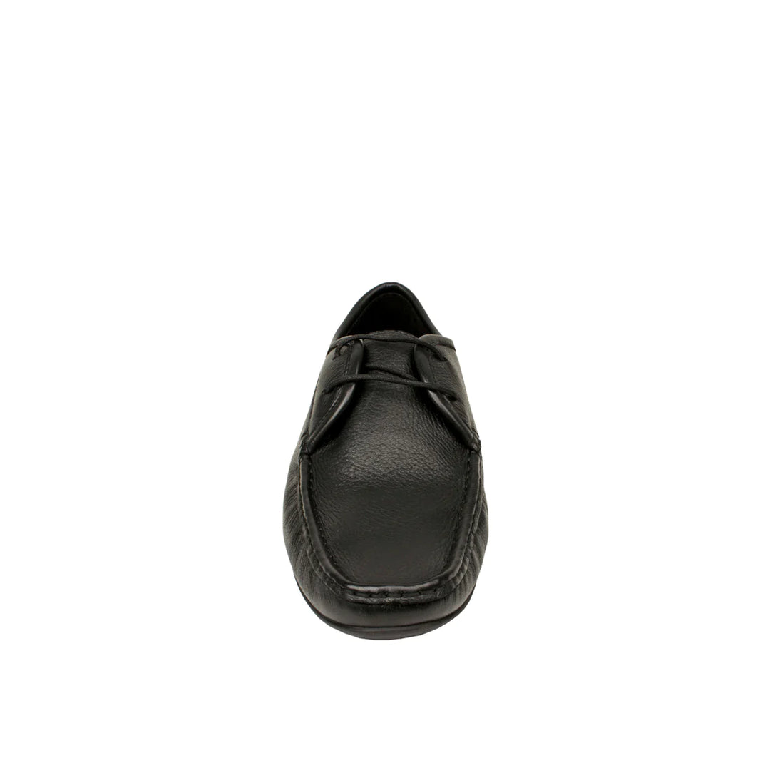 Men's Black Leather Derby Shoes | Black Gen Deer G Suede Men's Derby Shoes