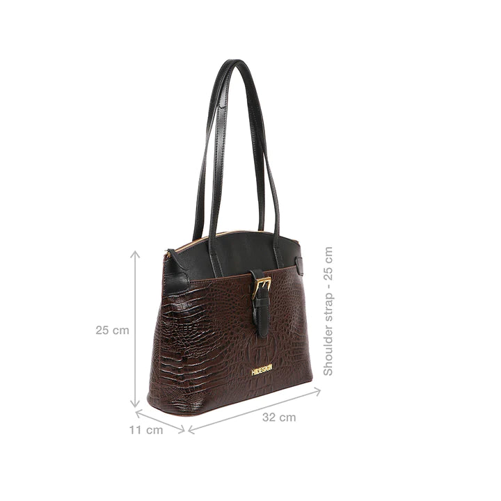 Marsala Leather Tote Bag | Casual Chic Baby Croco Tote Bag