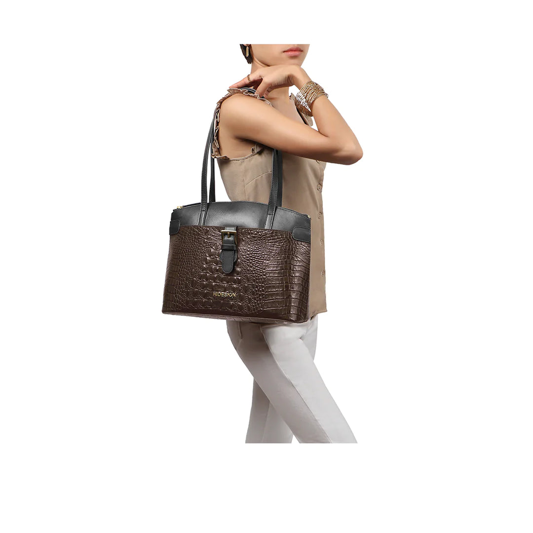 Marsala Leather Tote Bag | Casual Chic Baby Croco Tote Bag