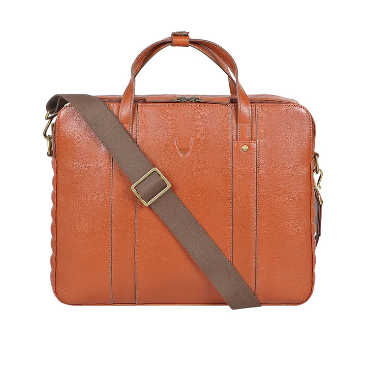 Men's E.I Goat Leather Briefcase, Detachable Strap | International Elegance Briefcase