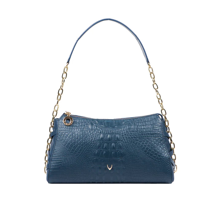 Blue Leather Shoulder Bag | Jazz Nights Mn Blue Shoulder Bag