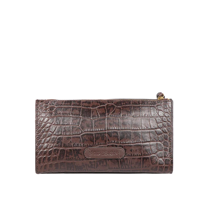 Brown Leather Party Sling Bag | Glamorous Brown Croco Leather Party Sling Bag