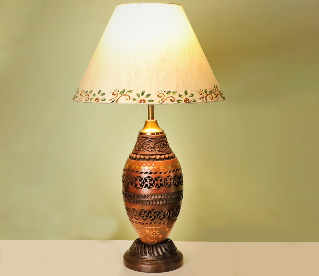 Vintage Sheesham Wood Table Lamp Base