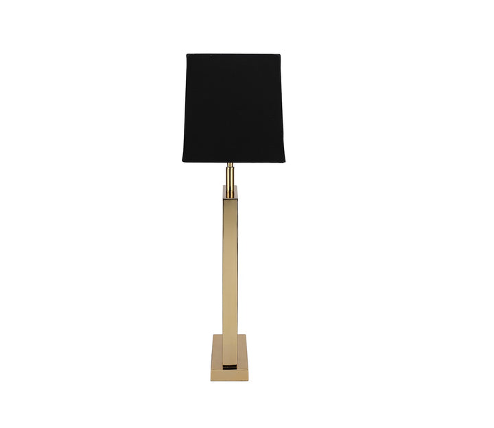 Black and Gold Geometric Mica Lamp