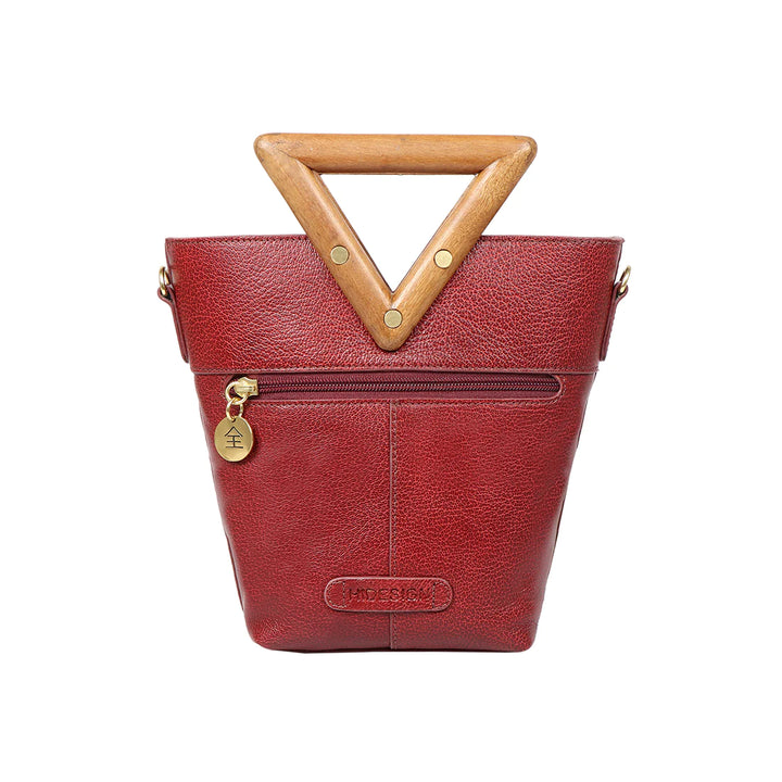 Marsala Leather Sling Bag | Zen-Inspired Marsala Goat Glazed Sling Bag