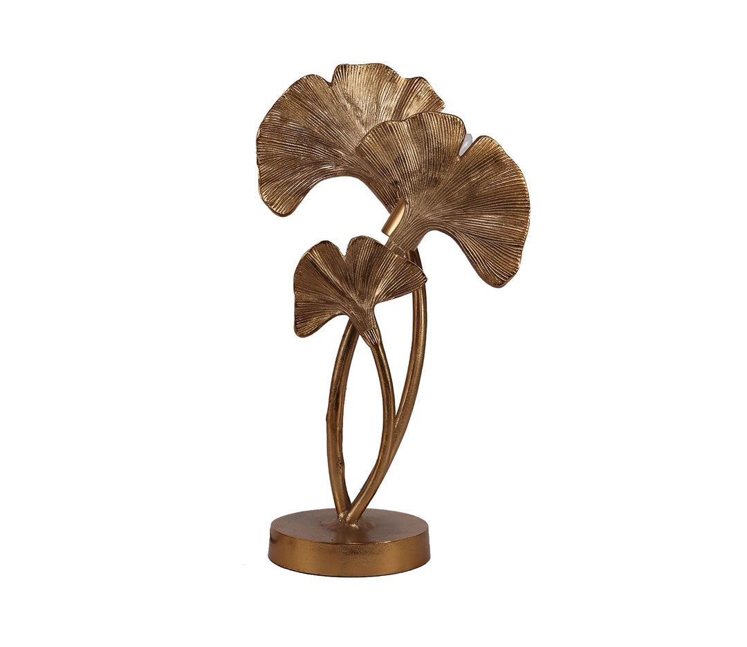 Trinity Gold Leaves Table Lamp (Gold, 48.3 cm H)