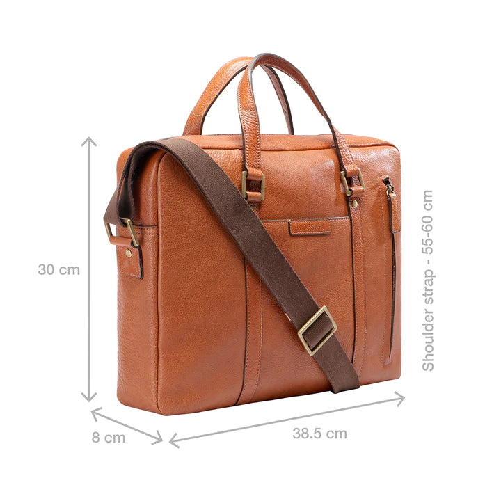 Tan Leather Work Bag | Sophisticated Leather Work Bag