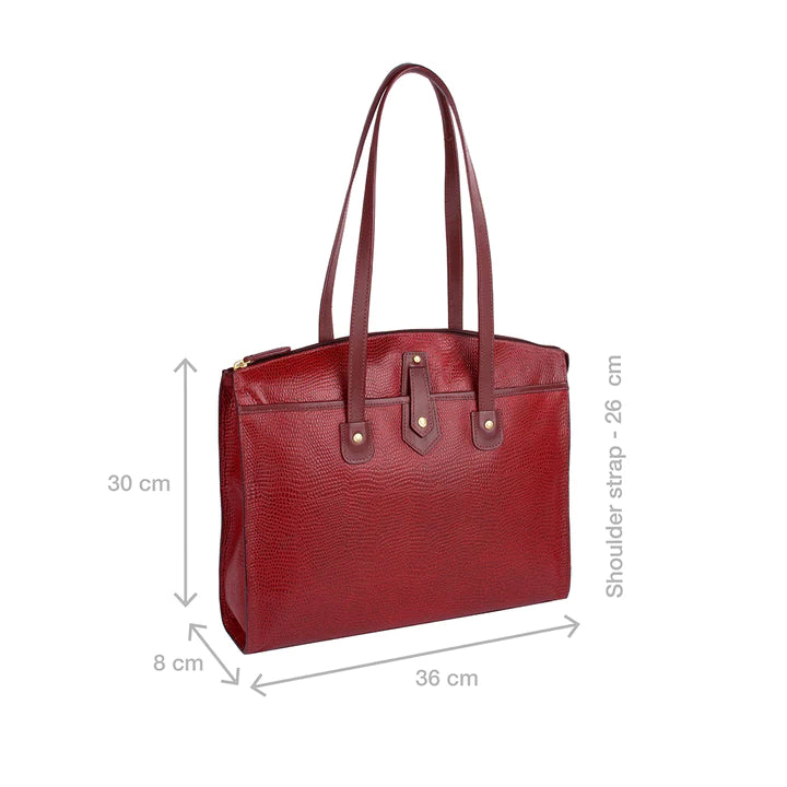 Marsala Leather Tote Bag | Elegant Marsala Tote Bag