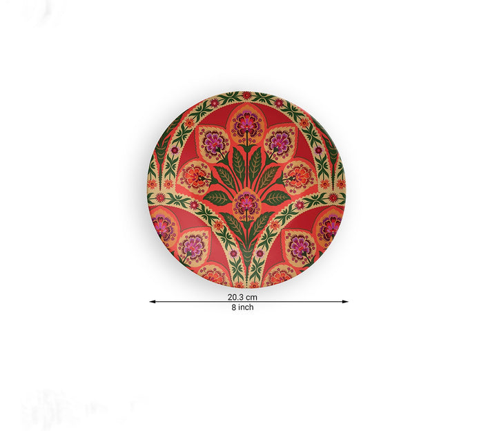 Variation In Symmetry Decorative Ceramic Wall Plate