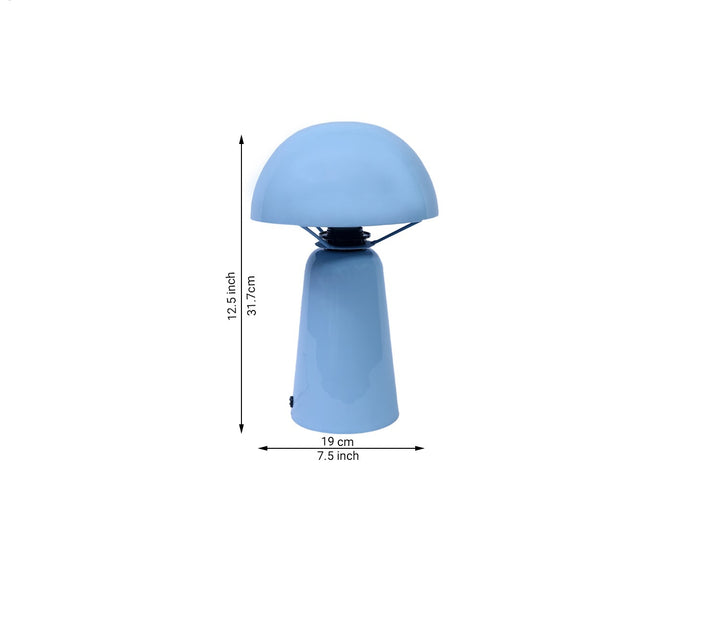 Sky Blue Enamel Mini Table Lamp