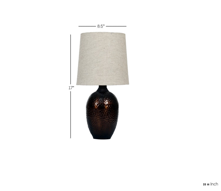 Modern Table Lamp with Beige Shade