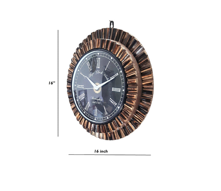 Modern Wooden Block Wall Clock