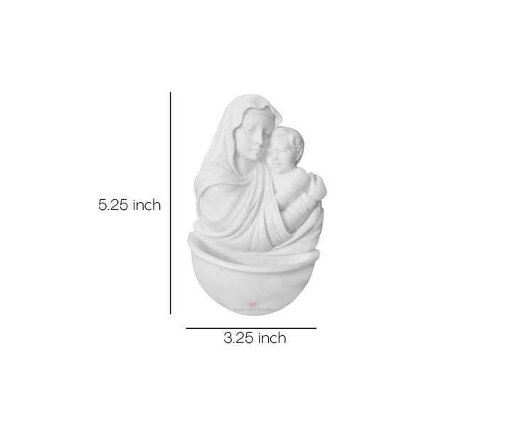 Hand-Carved Mother & Child Sculpture | Mother and Child Carved in Resin