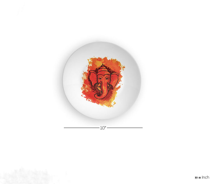 Ganesha Majesty Decorative Wall Plate