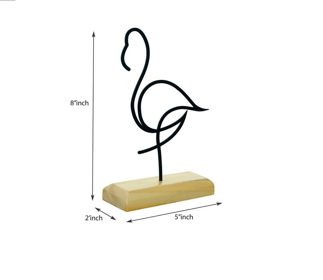 Swan Metal Sculpture | Swan Metal Table Sculpture