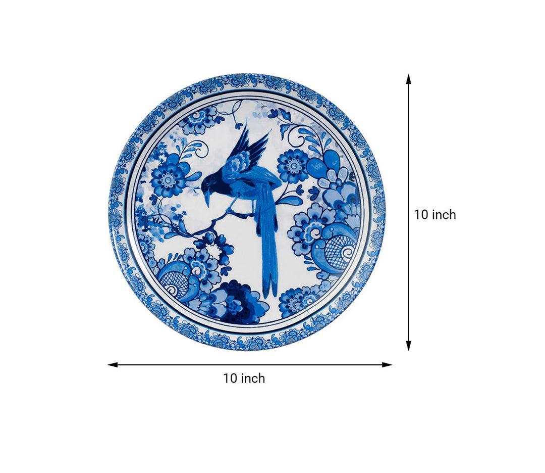 Blue and White Dutch Pottery Inspired Decorative Wall Plate