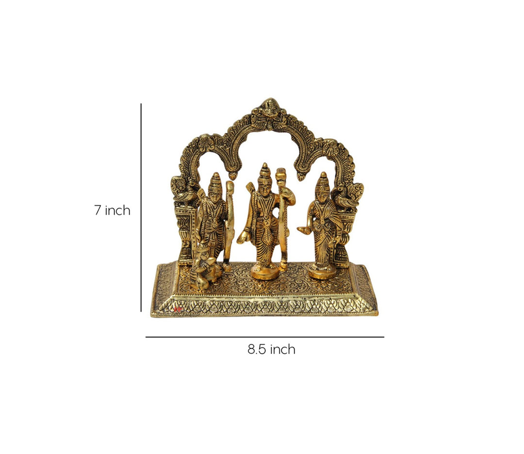 Exquisite Ram Darbar in Antique Gold Finish