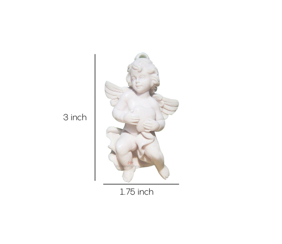 White Angel Resin Figurine | White Angel Carved in Resin