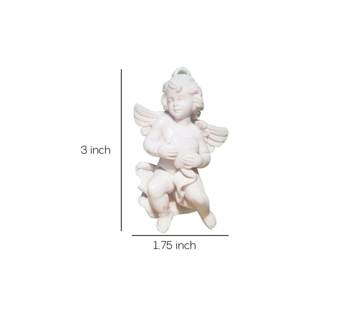 White Angel Resin Figurine | White Angel Carved in Resin