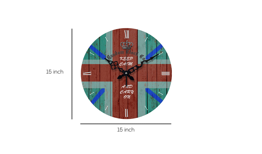 Rustic Placid Wooden Wall Clock