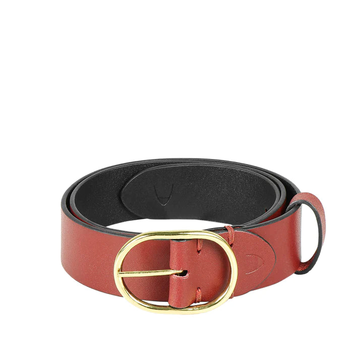 Brown Reversible Leather Belt for Women | Versatile Chic - Women's Reversible Leather Belt