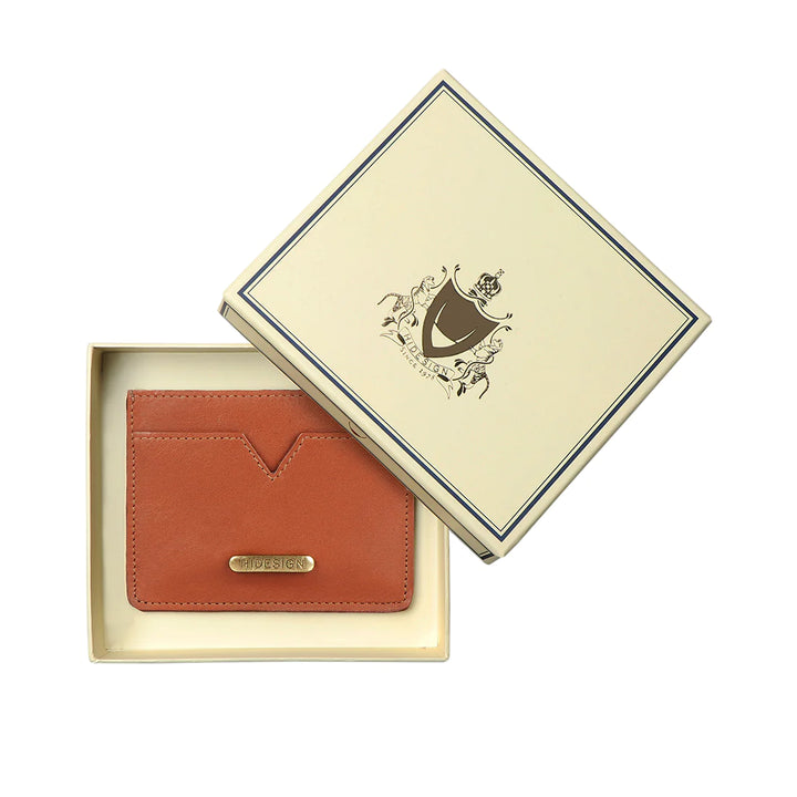 Classic Men Leather Card Holder | Classic Tan Mel Ranch Card Holder