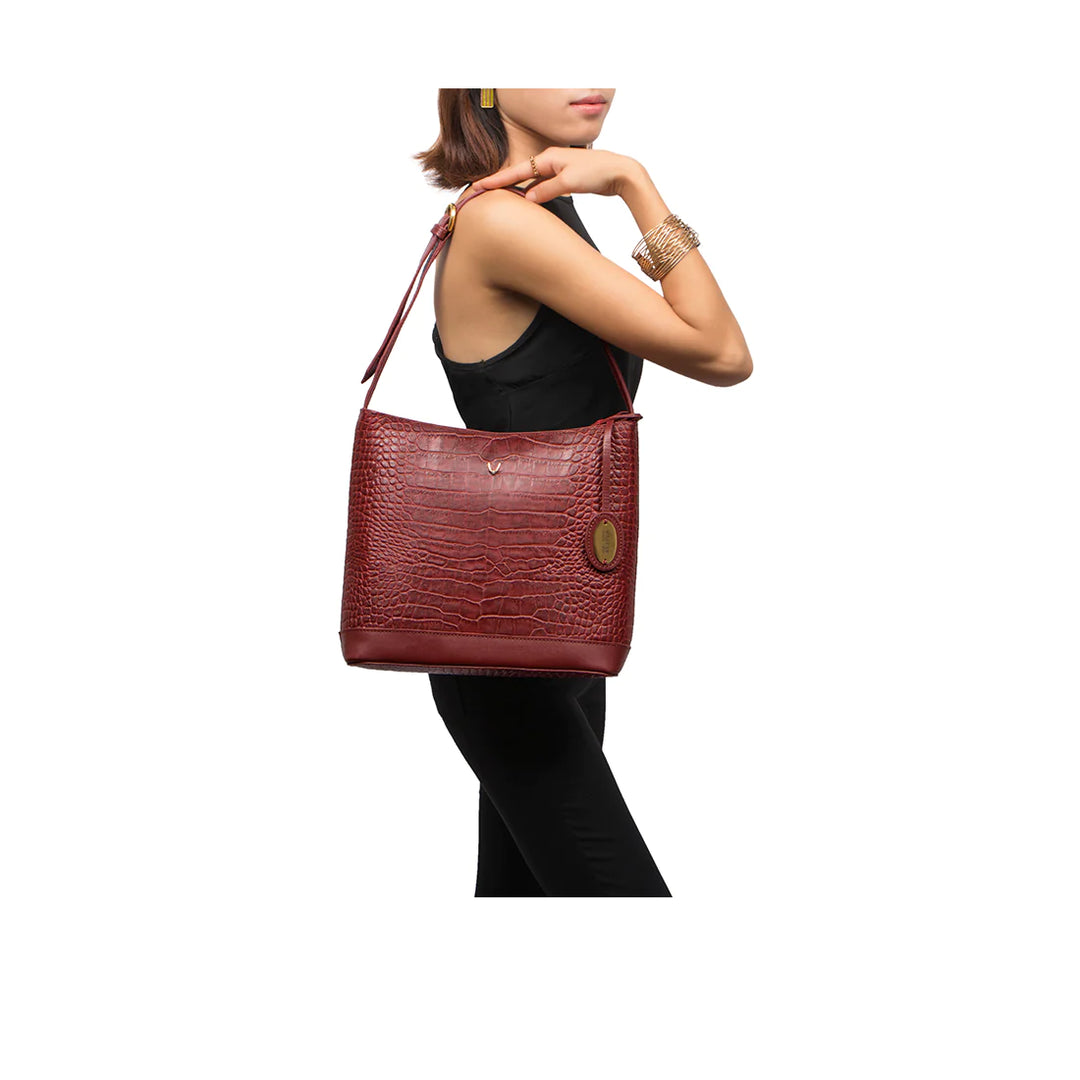 Marsala Leather Shoulder Bag | Effortless Elegance Marsala Shoulder Bag