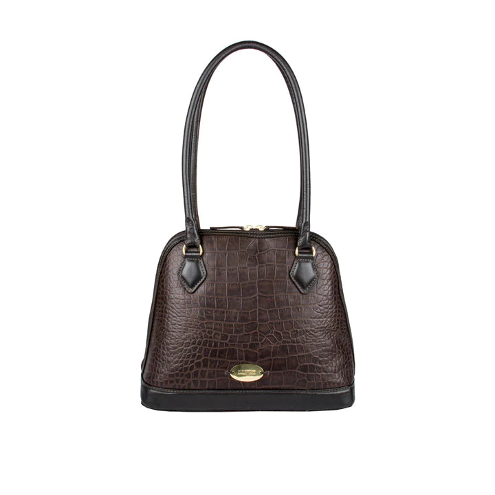 Brown Leather Tote Bag | Chic Brown Croco Tote Bag