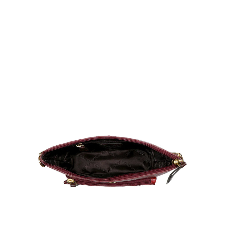 Marsala Leather Sling Bag | Urban Chic Marsala Snake Sling Bag