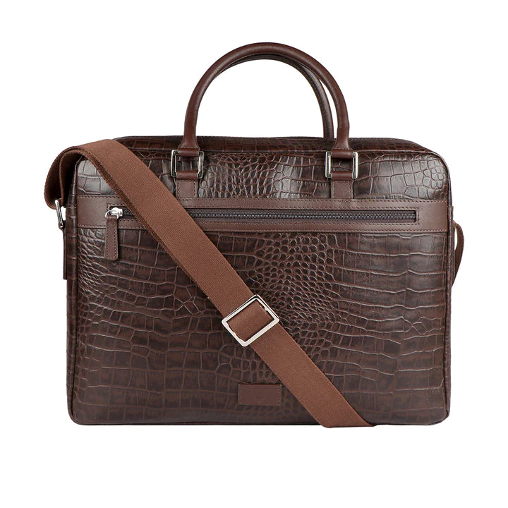 Brown Briefcase | Transitional Elegance Men's Clutch