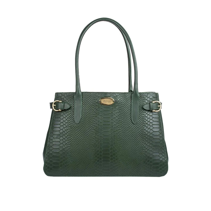 Green Leather Tote Bag | Exquisite Emerald Tote Bag