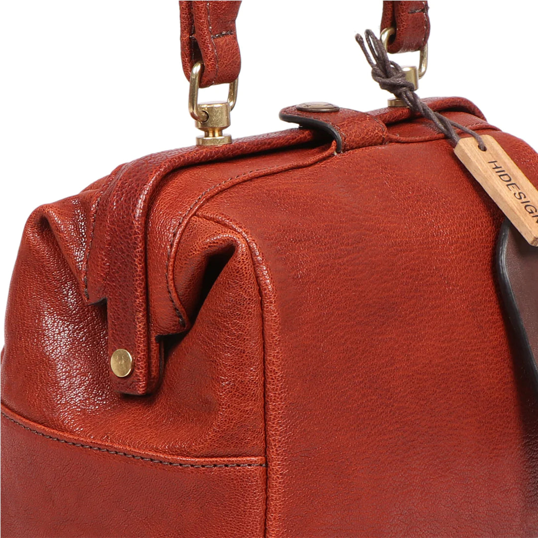 Brown Leather Sling Bag | Modern Brown Burnt Goat Sling Bag