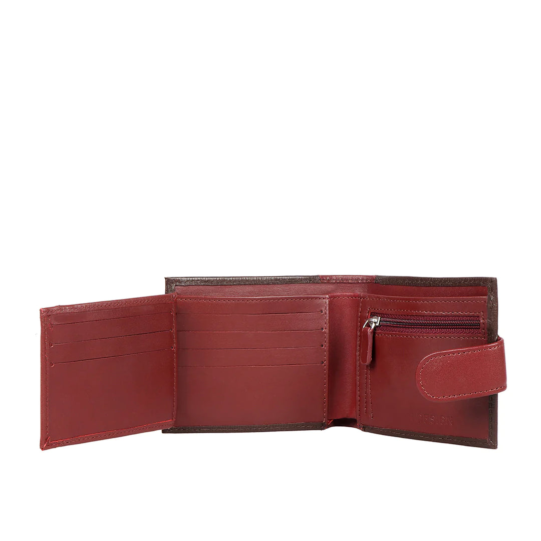 Brown Leather Bifold Wallet | Manhattan Elegance Bi-fold Wallet