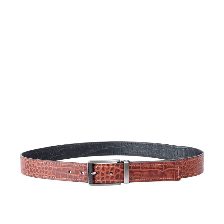 Men's Black Tan Belt | Tan Black Cro Men's Belt