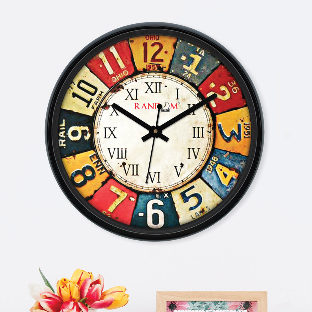 Simple Black Analog Wall Clock