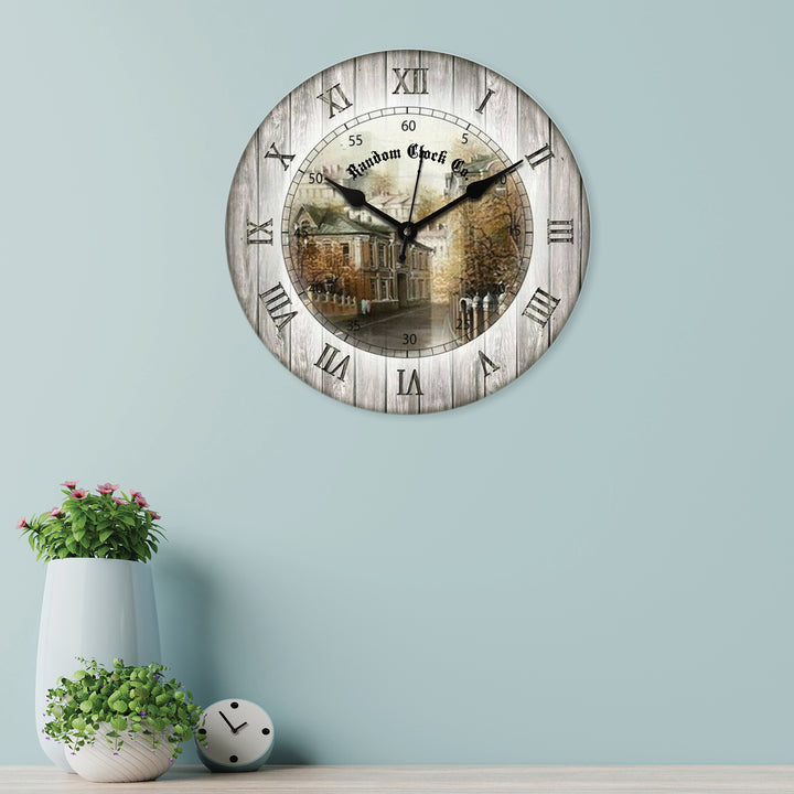 Rustic Island Wooden Wall Clock