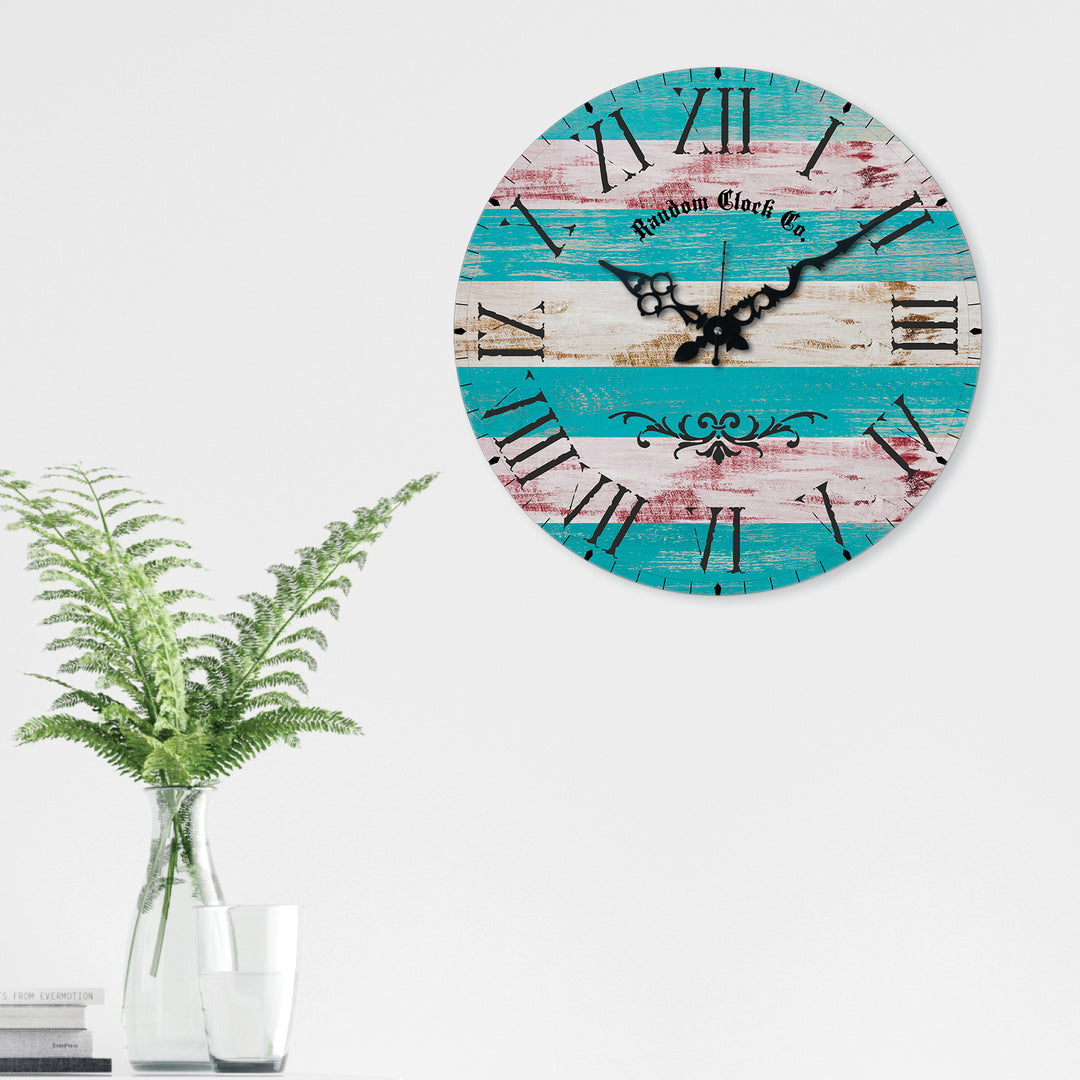 Rustic Timekeeper Wooden Wall Clock