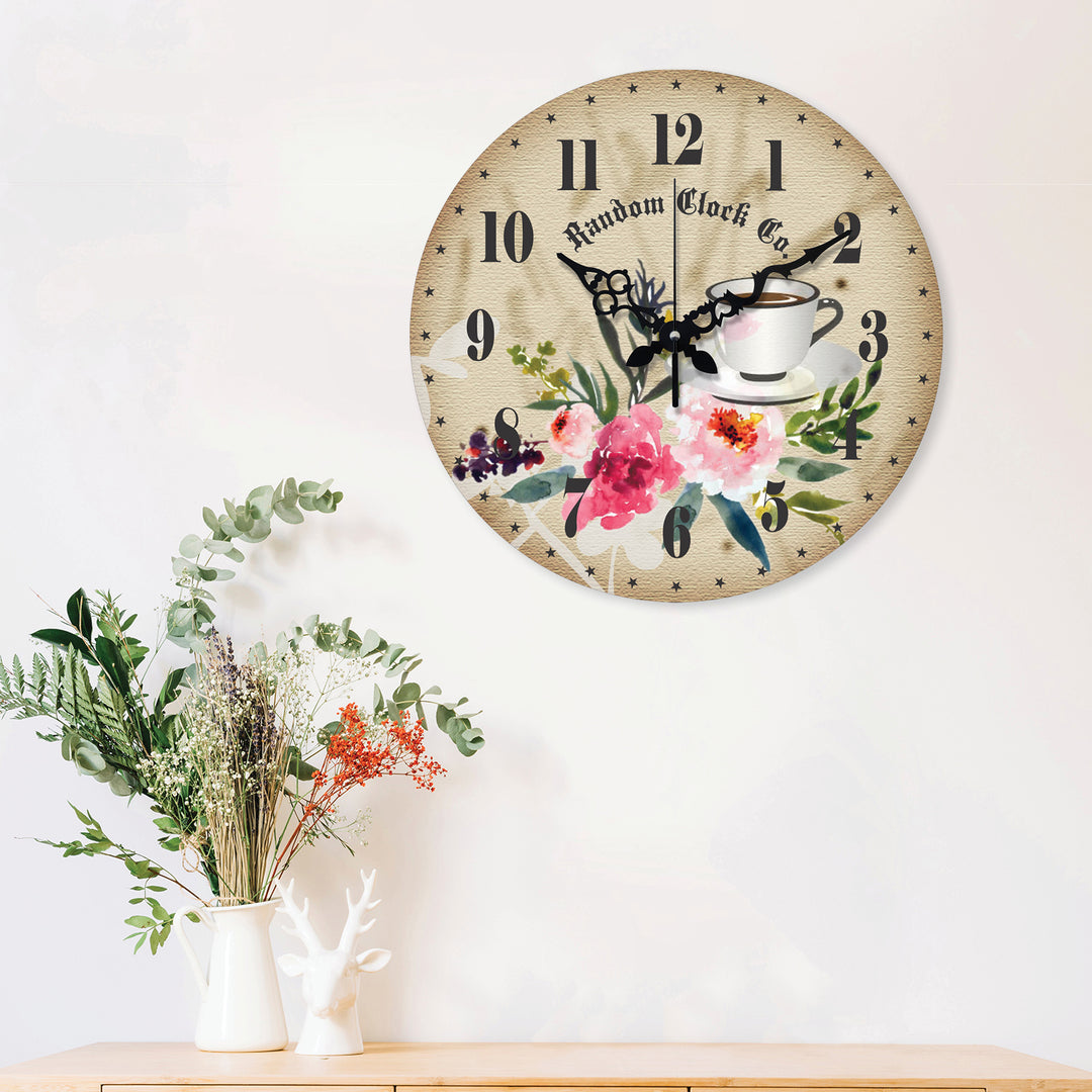 Rustic Moment Wooden Wall Clock 15-Inch