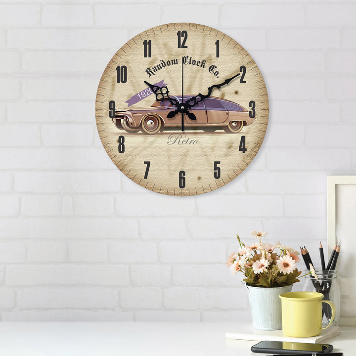 Rustic Seldom Wooden Wall Clock 15-Inch