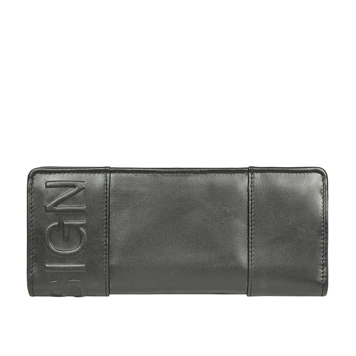 Orange Leather Bi-Fold Wallet | Striped Charm Bi-Fold Wallet