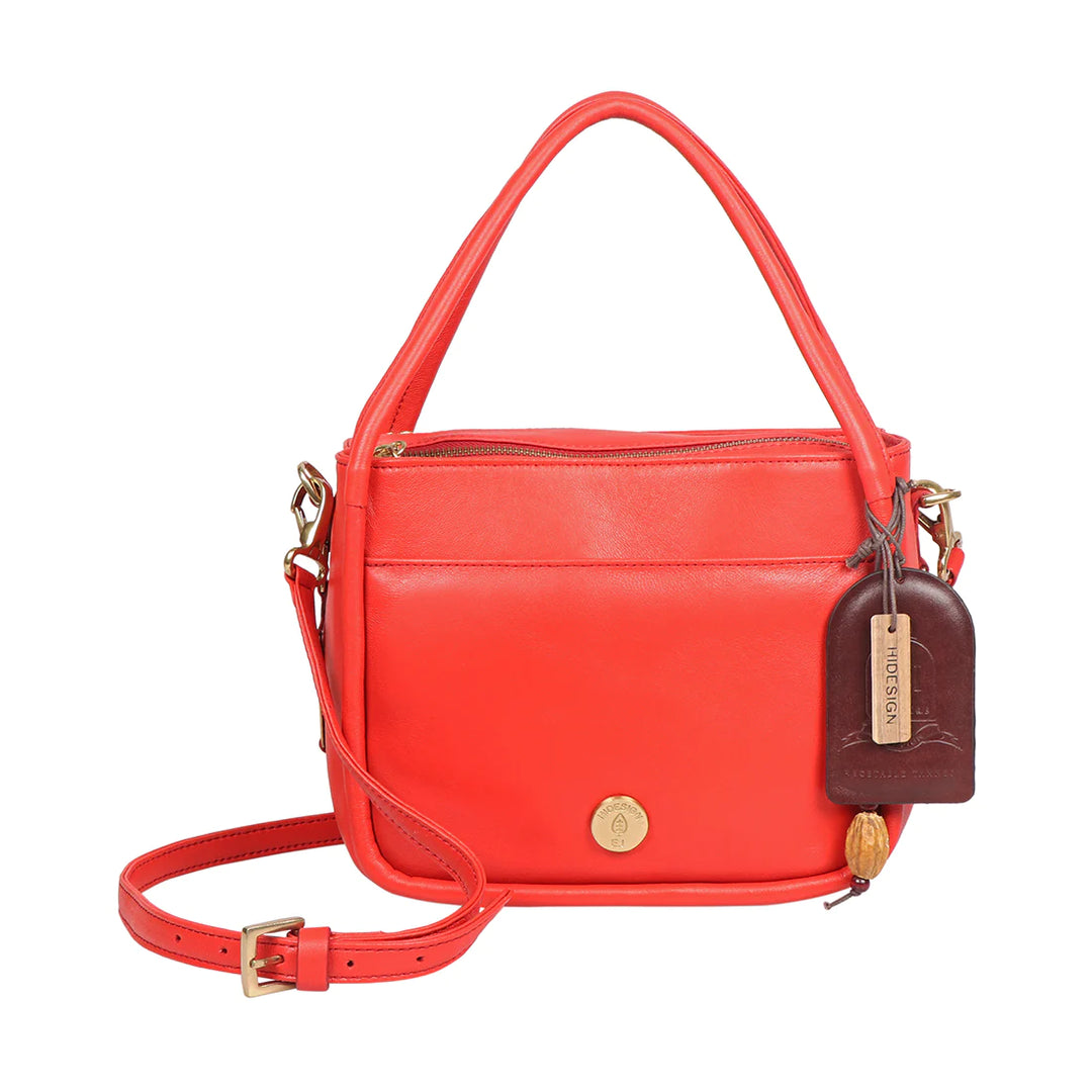Red Leather Sling Bag | Effortless Red Lamb Leather Sling Bag