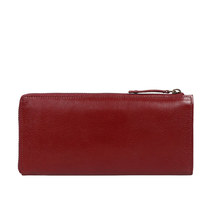 Blue Leather Zip Around Wallet | Elegance Unveiled Zip Around Wallet