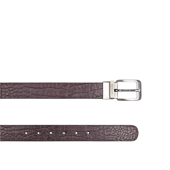 Men's Brown Reversible Belt | Brown Croco Reversible Men's Belt