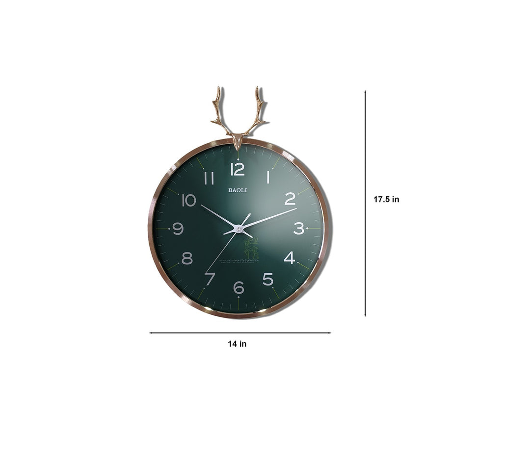 Minimalistic Reindeer Wall Clock