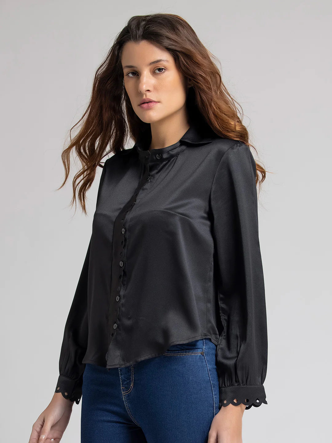 Black Going-Out Shirt | Elegant Black Going-Out Shirt